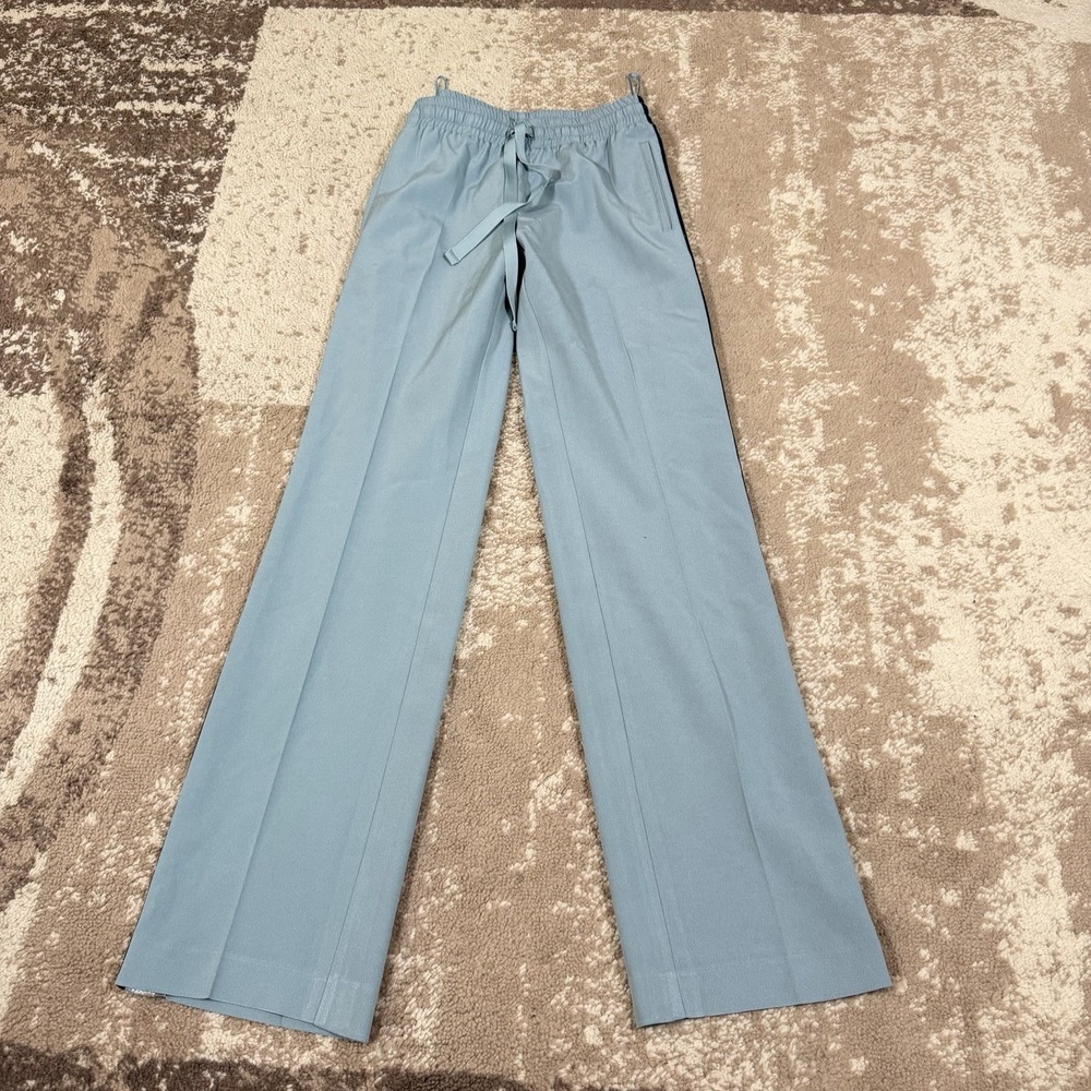 Zadig & Voltaire Pomy Pants Blue Track Pants Glitter Stripe Womens 36 Stretch